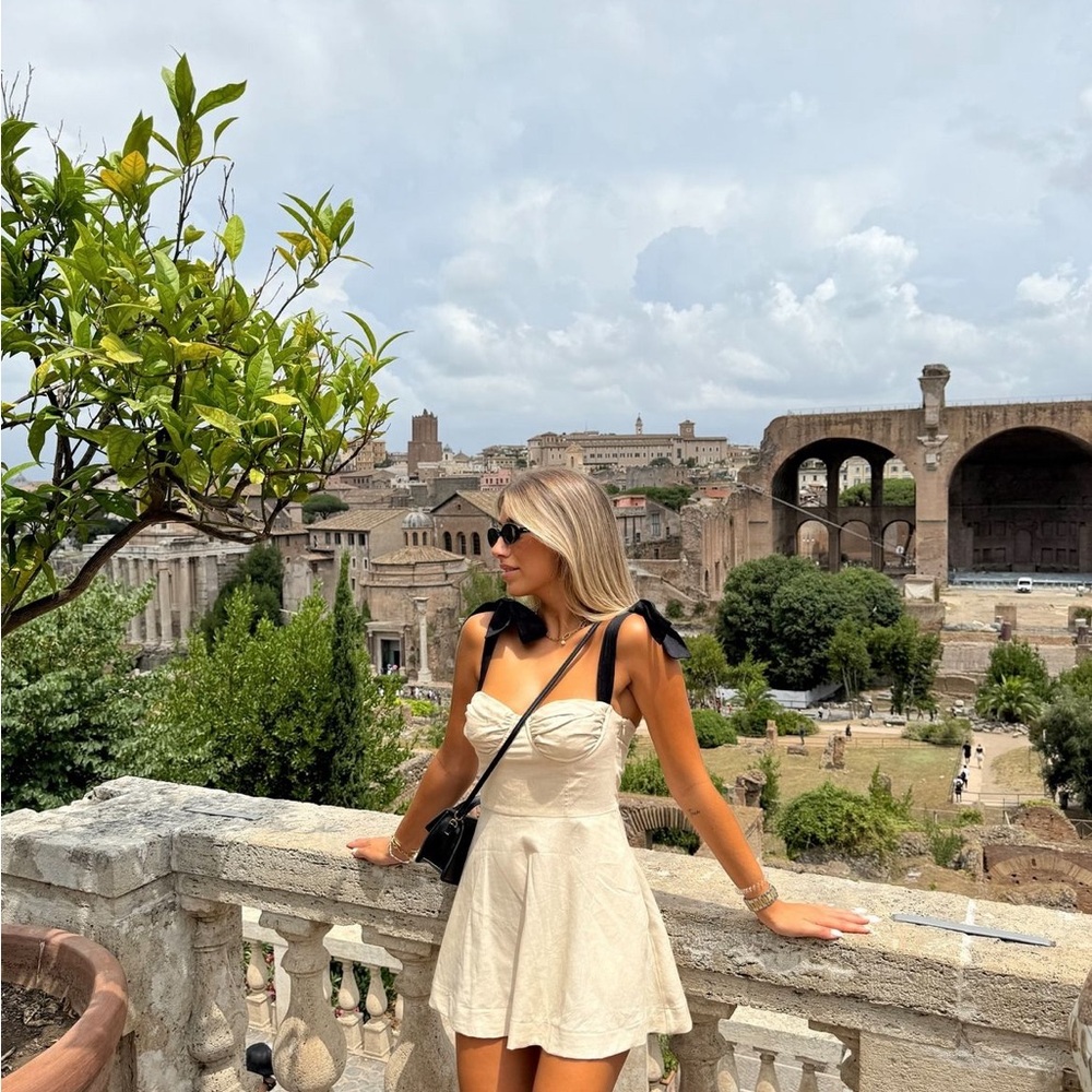 ZARA Ruffled Mini Dress - Picture 3 of 10